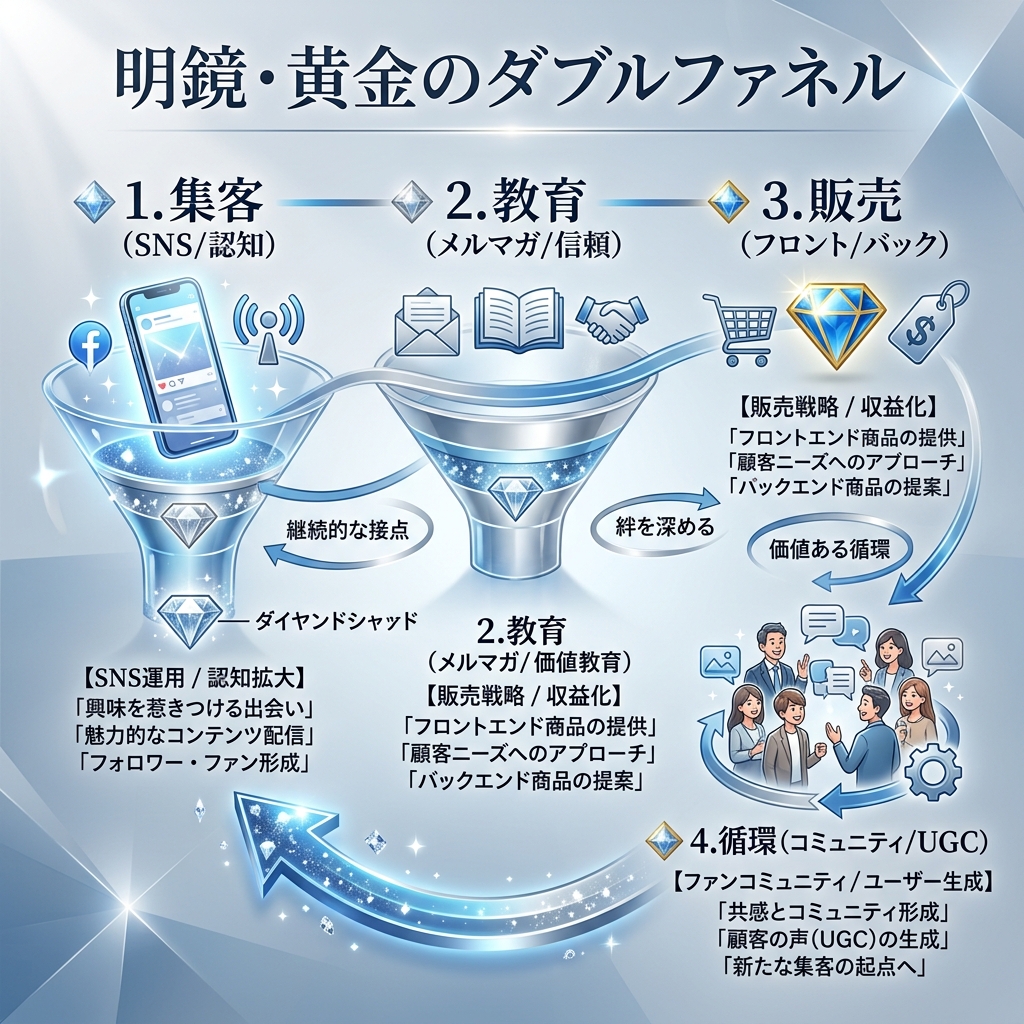 明鏡・黄金のダブルファネル