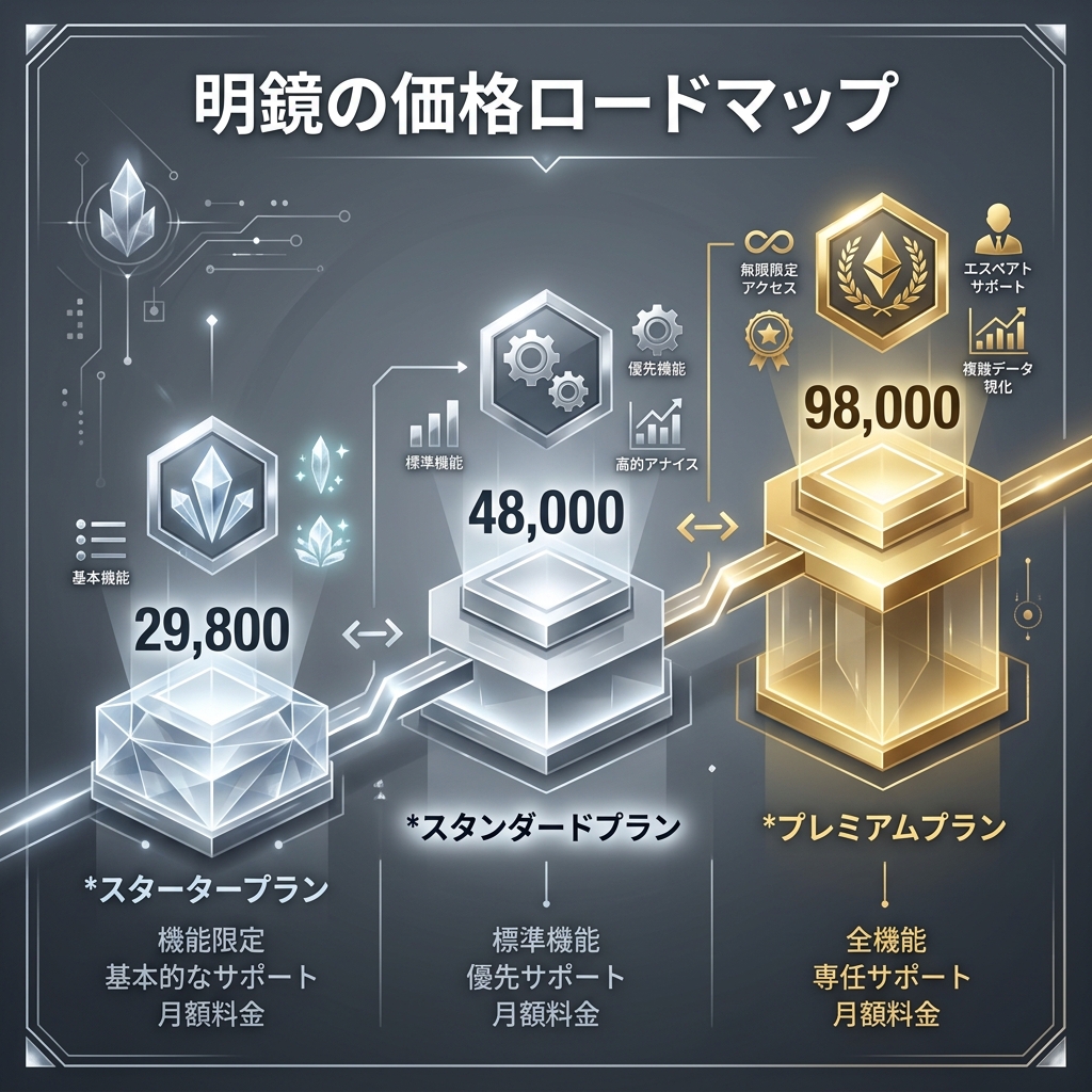 明鏡の価格ロードマップ
